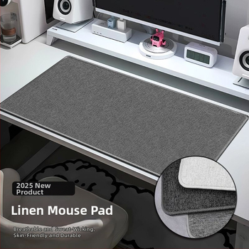 Extra veľká ľanová podložka pod stôl – protišmyková, prírodná guma, jednostranná, povrch s tepelno-prenosom