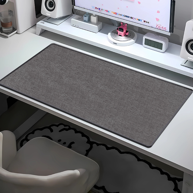 Extra veľká ľanová podložka pod stôl – protišmyková, prírodná guma, jednostranná, povrch s tepelno-prenosom