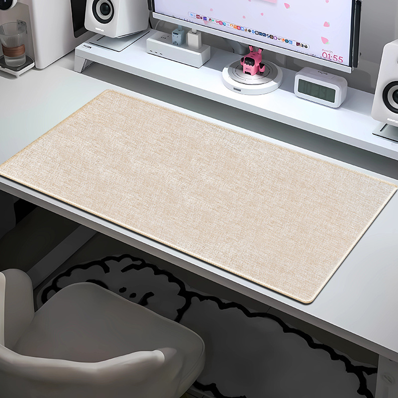 Extra veľká ľanová podložka pod stôl – protišmyková, prírodná guma, jednostranná, povrch s tepelno-prenosom
