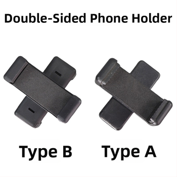 HY-S2 Suport pentru telefon, din plastic, universal; suport dublu pentru telefon, stație teleprompter, pentru birou sau în mână, suport pentru două camere