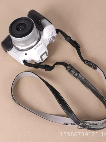 PU kožený obal a základ pre Canon R50/R100, prenosná ramenná taška na fotoaparát, retro polovičný set, odolný voči opotrebeniu a nárazom