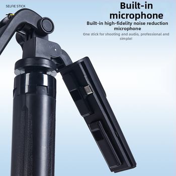 Všetko-v-jednom Lavalier mikrofón a stojan na telefón s 360° otáčaním, zliatina