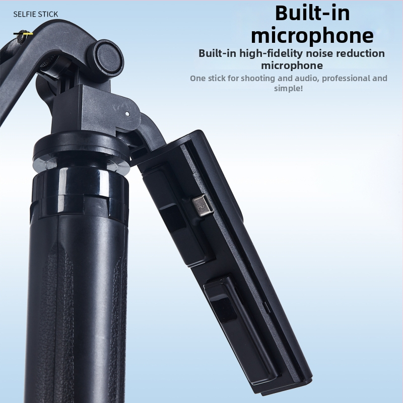 Všetko-v-jednom Lavalier mikrofón a stojan na telefón s 360° otáčaním, zliatina