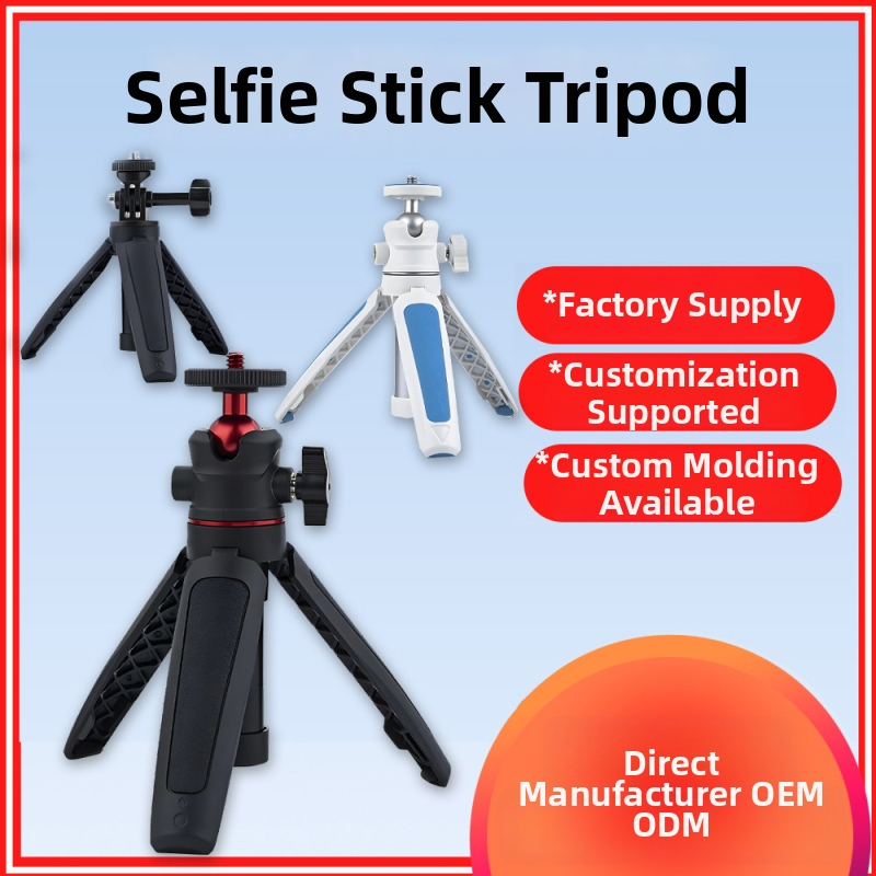 Trepied pentru selfie TOPLING Top-2 pentru telefoane mobile și camere – ABS, 3 secțiuni, încărcare maximă 2 kg, fără Bluetooth