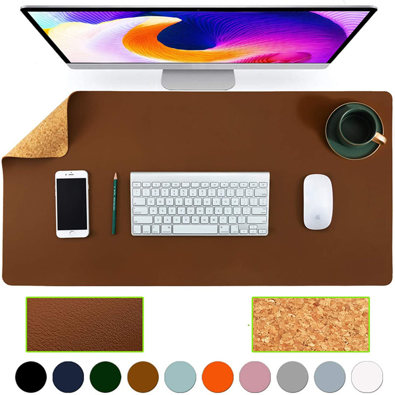 Подложка за бюро от дъб, двустранна, подпора за китката, OEM персонализация