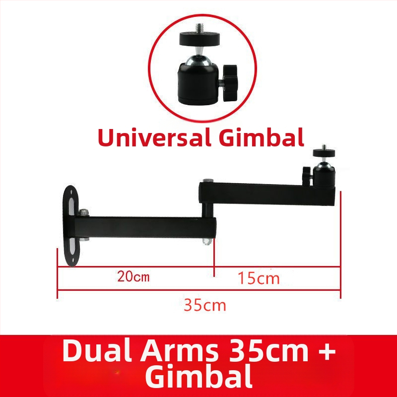 Nástenný držiak na projektor so sklápacím poličkou