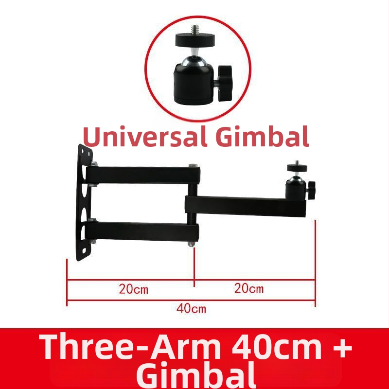 Nástenný držiak na projektor so sklápacím poličkou