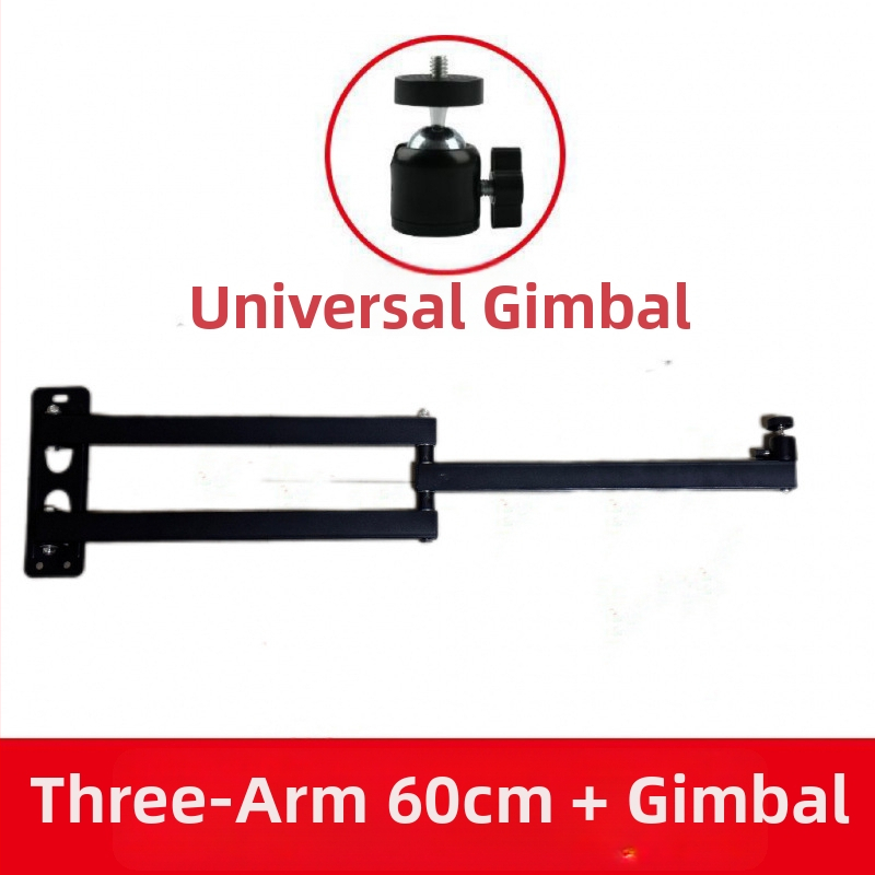 Nástenný držiak na projektor so sklápacím poličkou