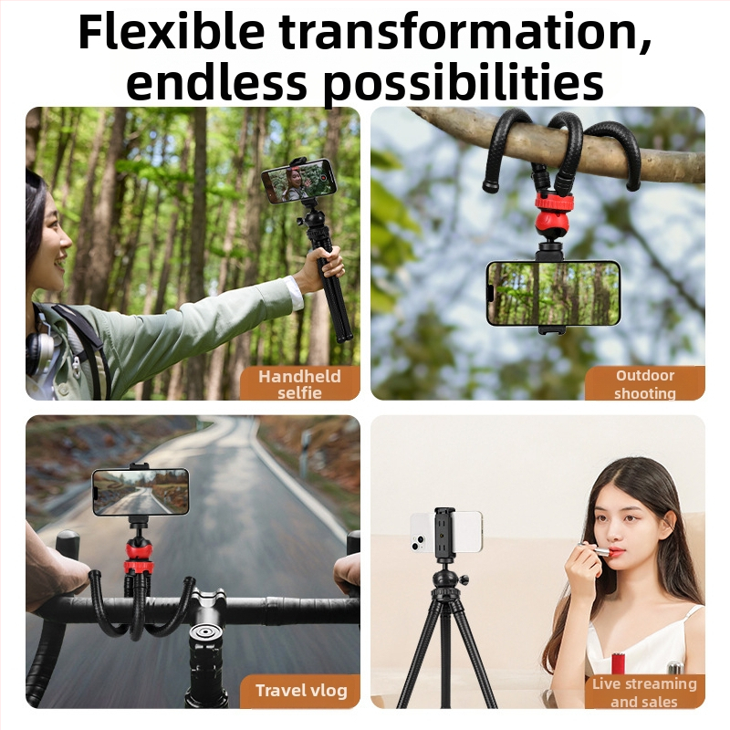 Trepied octopus pentru telefoane mobile și camere – Brand Beautiful times, Tip Lazy stand, Material Plastic, Stil General