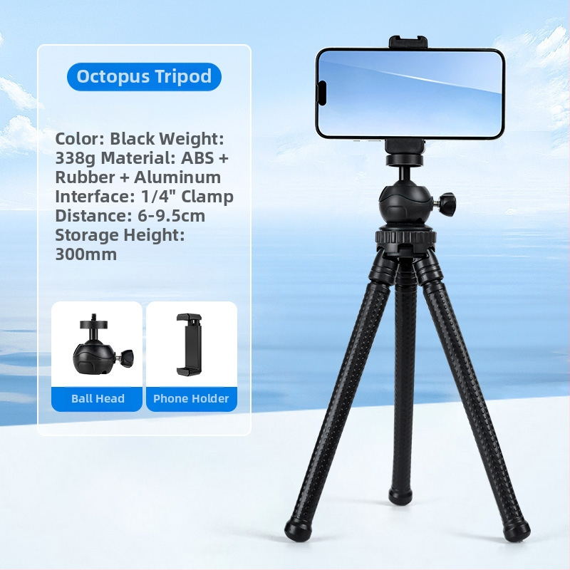 Trepied octopus pentru telefoane mobile și camere – Brand Beautiful times, Tip Lazy stand, Material Plastic, Stil General