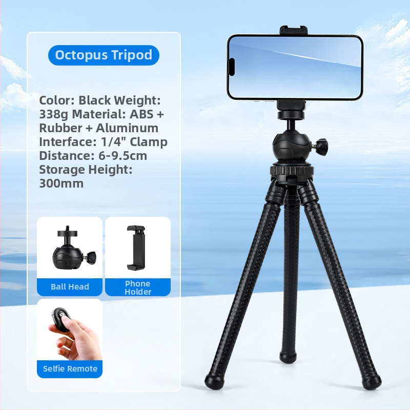 Trepied octopus pentru telefoane mobile și camere – Brand Beautiful times, Tip Lazy stand, Material Plastic, Stil General