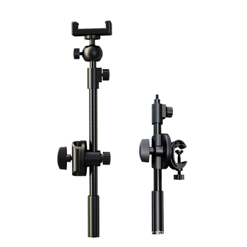 LIKER S-700 Kovový teleskopický stojan na hornú časť s predĺženým ramenom pre telefón a mikrofón