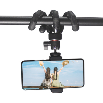 Benbenhu Dy-zm-16 tripod/glava za mobitel i GoPro – ABS/TPR/metal, maksimalna nosivost 2 kg, težina 156 g
