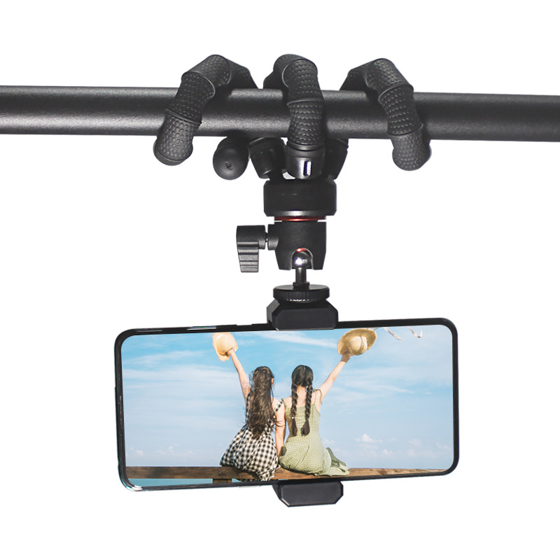 Benbenhu Dy-zm-16 tripod/glava za mobitel i GoPro – ABS/TPR/metal, maksimalna nosivost 2 kg, težina 156 g
