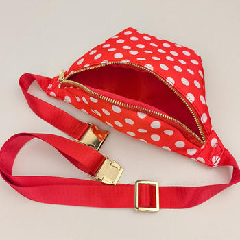 Songlan najlon vodootporna torbica za žene preko struka – gradski stil, zatvarač, podstava od poliestera