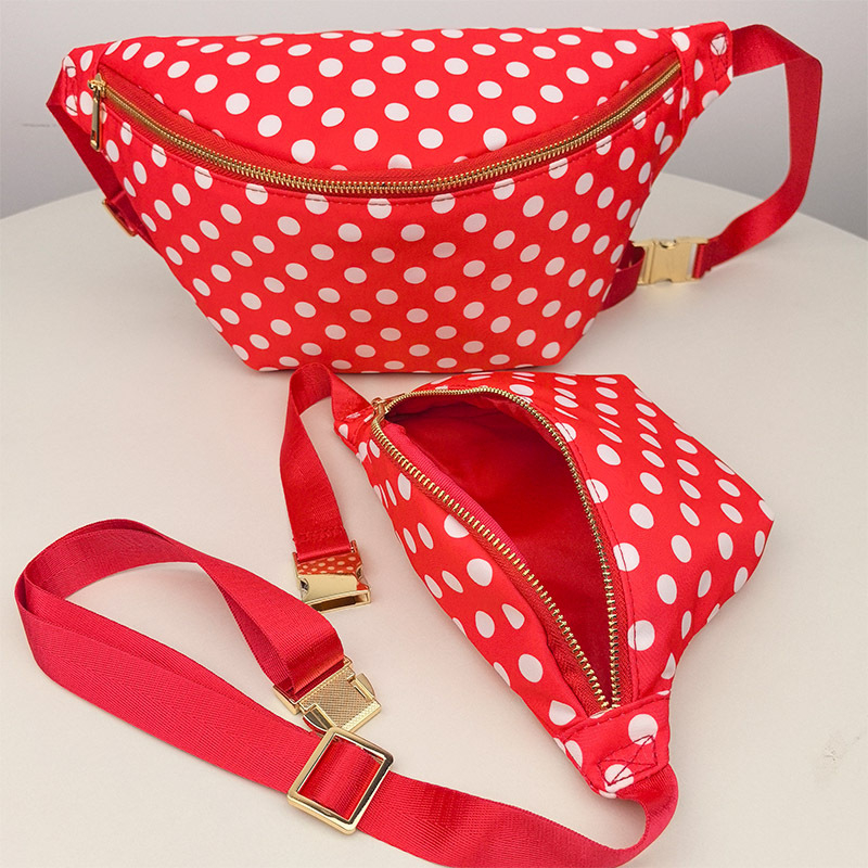 Songlan najlon vodootporna torbica za žene preko struka – gradski stil, zatvarač, podstava od poliestera