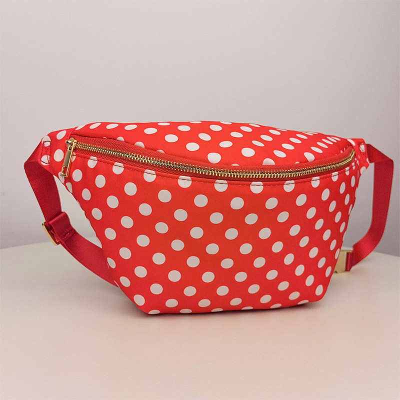 Songlan najlon vodootporna torbica za žene preko struka – gradski stil, zatvarač, podstava od poliestera