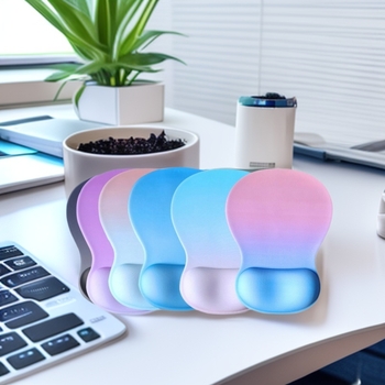 Подложка за китката на мишката — силиконов плат, едностранна, подпора за китката, инжекционно формована