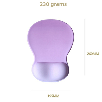 Подложка за китката на мишката — силиконов плат, едностранна, подпора за китката, инжекционно формована