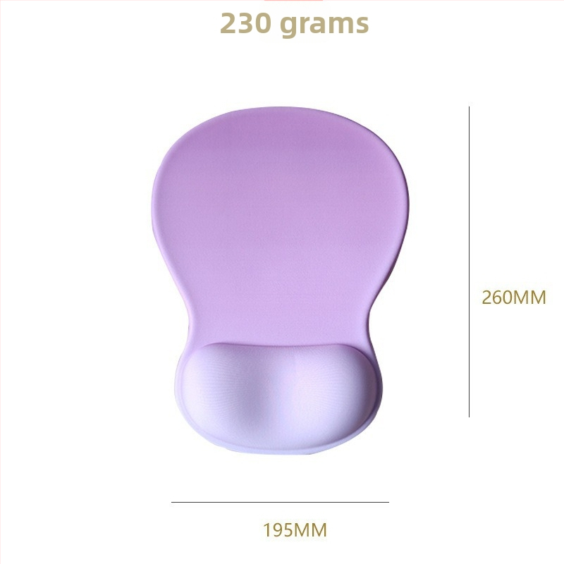 Подложка за китката на мишката — силиконов плат, едностранна, подпора за китката, инжекционно формована