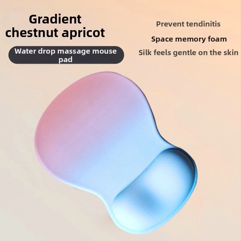 Подложка за китката на мишката — силиконов плат, едностранна, подпора за китката, инжекционно формована