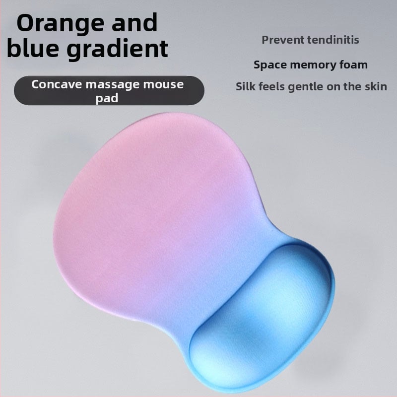 Подложка за китката на мишката — силиконов плат, едностранна, подпора за китката, инжекционно формована