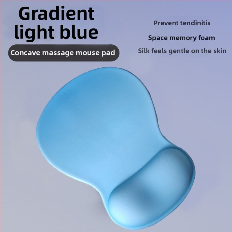 Подложка за китката на мишката — силиконов плат, едностранна, подпора за китката, инжекционно формована