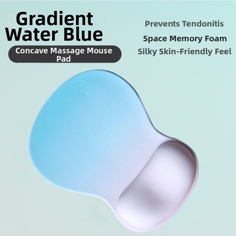 Подложка за китката на мишката — силиконов плат, едностранна, подпора за китката, инжекционно формована