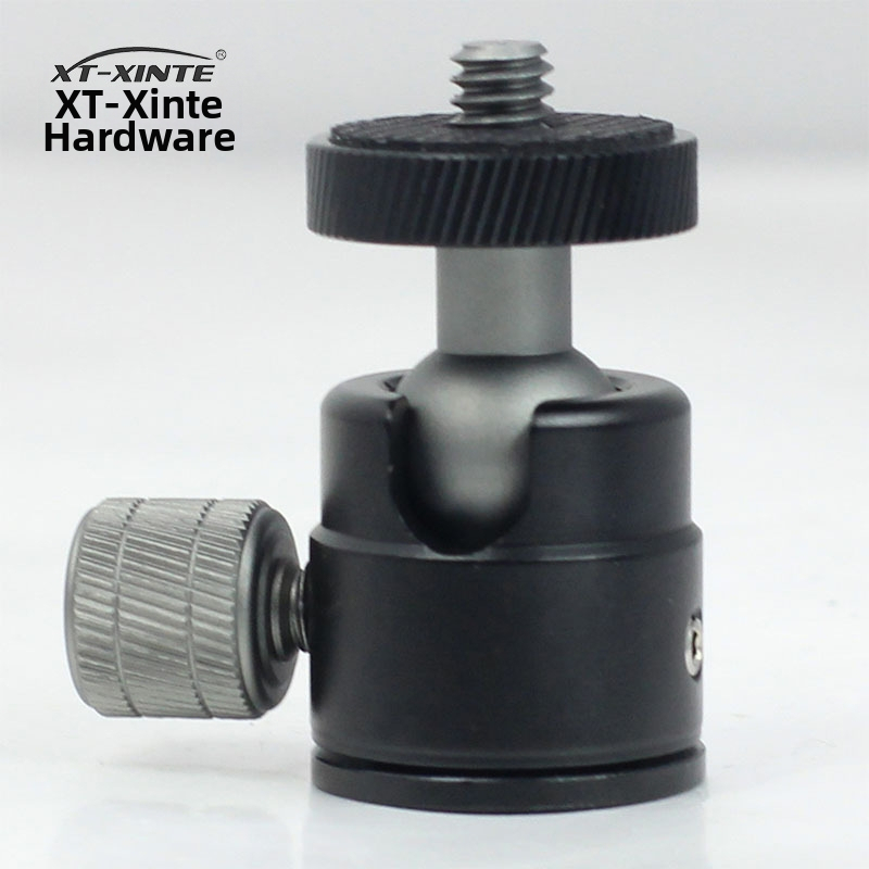 Mini gimbal trojpod sférický pre mobilný telefón a SLR fotoaparát, hliníková zliatina, 1/4" závit, horizontálne 360°, vertikálne 180°, hmotnosť 40 g