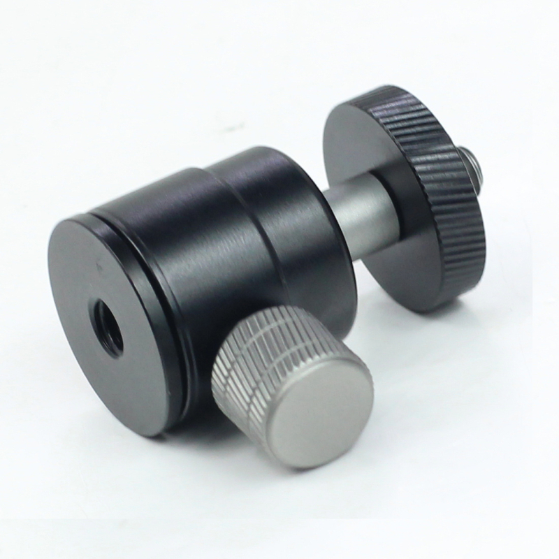 Mini gimbal trojpod sférický pre mobilný telefón a SLR fotoaparát, hliníková zliatina, 1/4" závit, horizontálne 360°, vertikálne 180°, hmotnosť 40 g