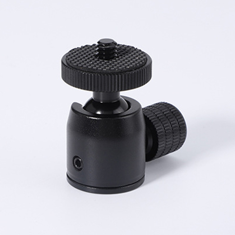 Mini gimbal trojpod sférický pre mobilný telefón a SLR fotoaparát, hliníková zliatina, 1/4" závit, horizontálne 360°, vertikálne 180°, hmotnosť 40 g
