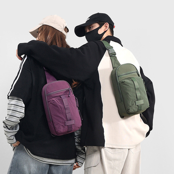 Torba za prsa Crossbody, Najlon, Urban Simplicity, Proljeće 2025, Zip, Prostor za prijenosno računalo