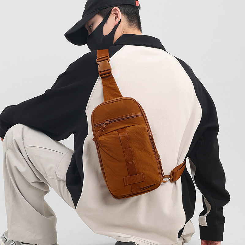 Torba za prsa Crossbody, Najlon, Urban Simplicity, Proljeće 2025, Zip, Prostor za prijenosno računalo