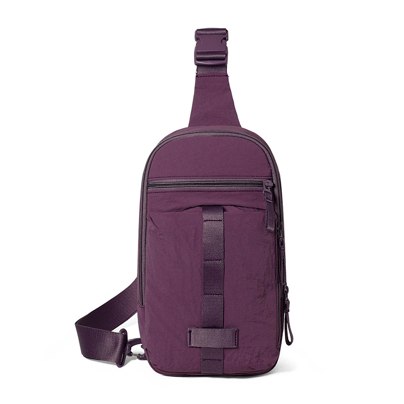 Torba za prsa Crossbody, Najlon, Urban Simplicity, Proljeće 2025, Zip, Prostor za prijenosno računalo