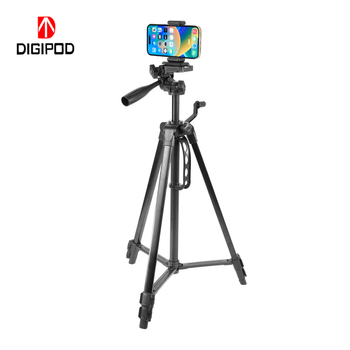 Τρίποδο για κινητό τηλέφωνο και κάμερα χωρίς καθρέφτη, φορητός μεταλλικός στύλος με 3 τμήματα, πλάκα γρήγορης απελευθέρωσης, αντοχή 2 kg, μέγιστη διάμετρος σωλήνα 20 mm, βάρος 0,91–1,02 kg