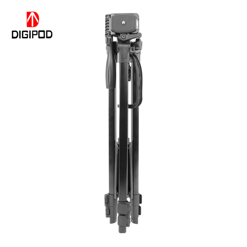 Τρίποδο για κινητό τηλέφωνο και κάμερα χωρίς καθρέφτη, φορητός μεταλλικός στύλος με 3 τμήματα, πλάκα γρήγορης απελευθέρωσης, αντοχή 2 kg, μέγιστη διάμετρος σωλήνα 20 mm, βάρος 0,91–1,02 kg