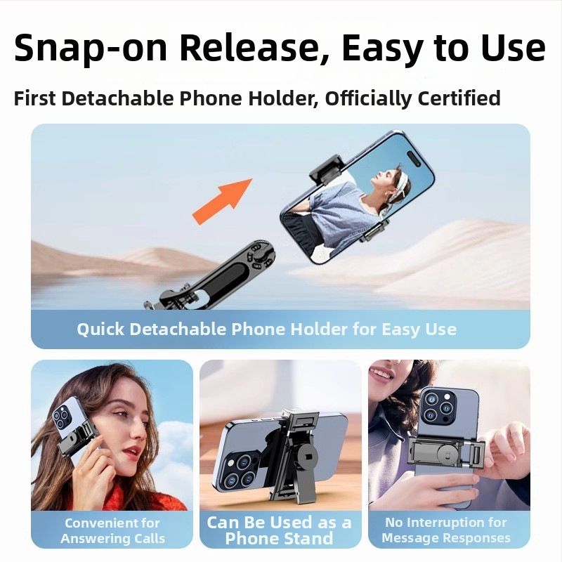 Selfie tyčový statív pre kamery a smartfóny | Materiál: ABS + hliníková zliatina | 1/4-inch závit na uchytenie | Model: C12/C13 | Kompatibilný s DJI Pocket 3 / Insta360