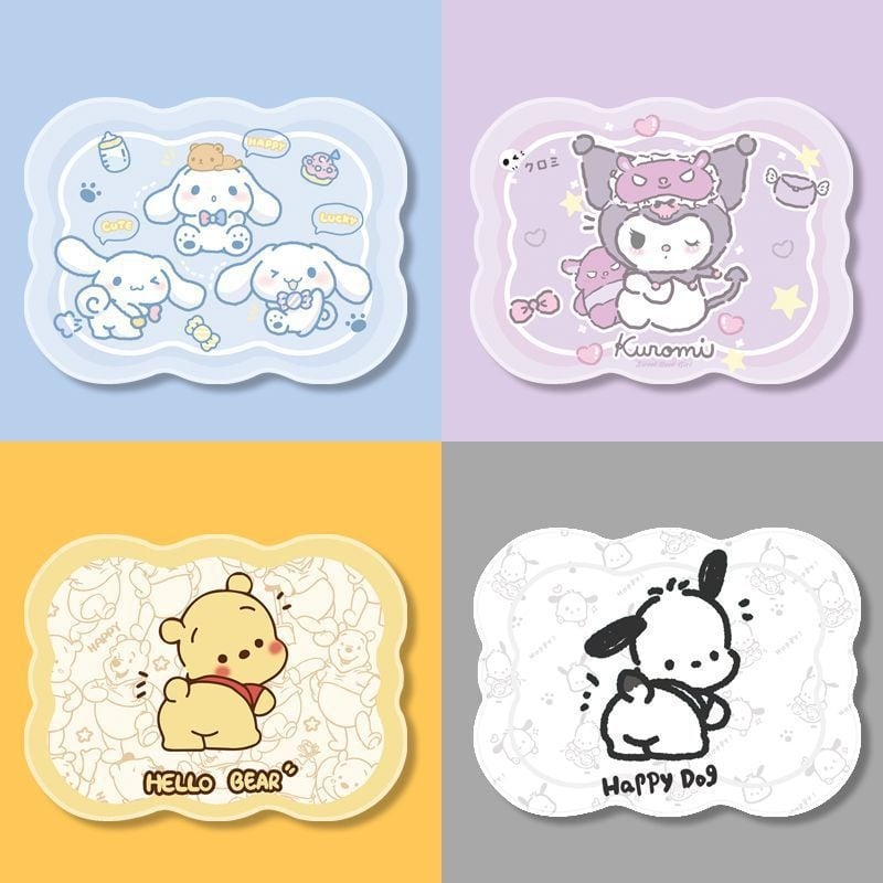 Мишка подложка със специална форма за бюро, естествен каучук, едностранна, повърхност за калкулатор, печат