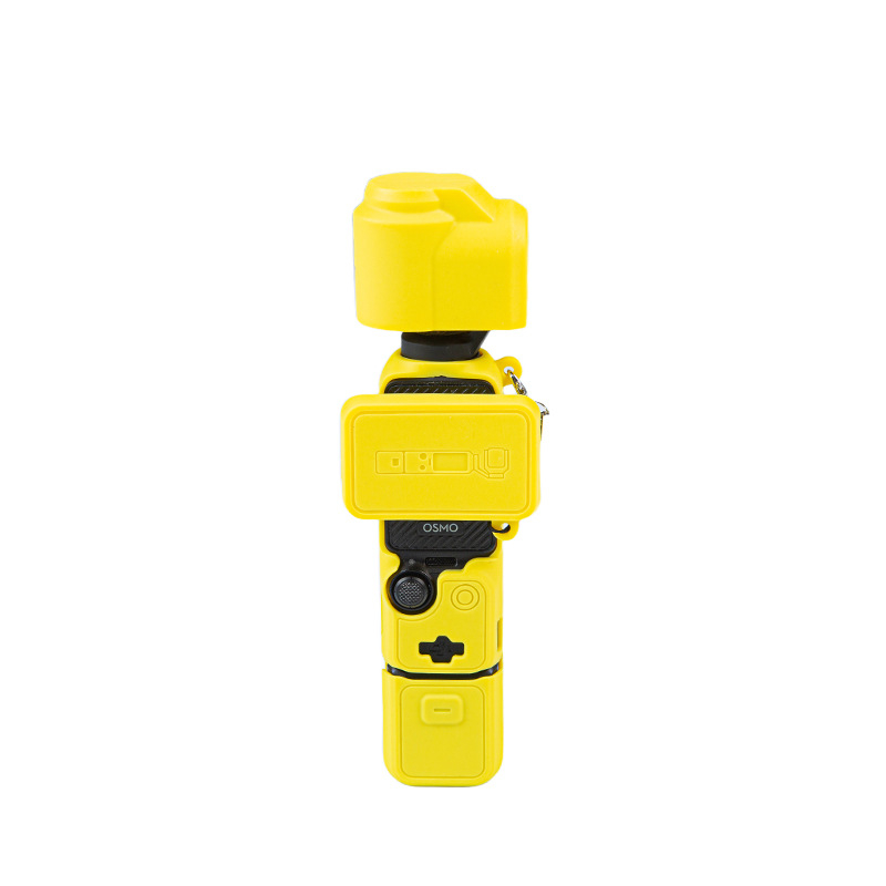 Carcasă din silicon pentru DJI Pocket 3 pentru cameră de acțiune; Material: silicon; Model: Action camera silicone case 2; Logo personalizabil