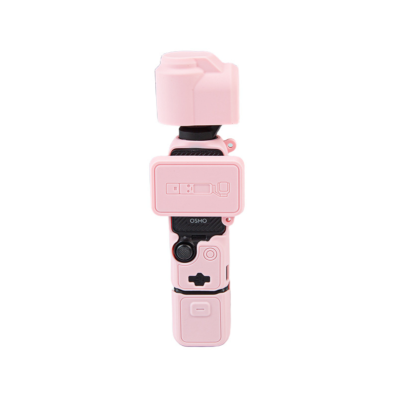 Carcasă din silicon pentru DJI Pocket 3 pentru cameră de acțiune; Material: silicon; Model: Action camera silicone case 2; Logo personalizabil