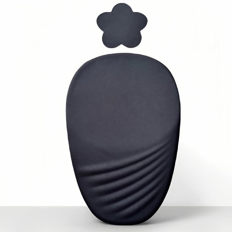 Подложка за мишка с подпора за китка, пяна с бавно възстановяване + PU, ергономична, антиплъзгаща, триизмерен наклон