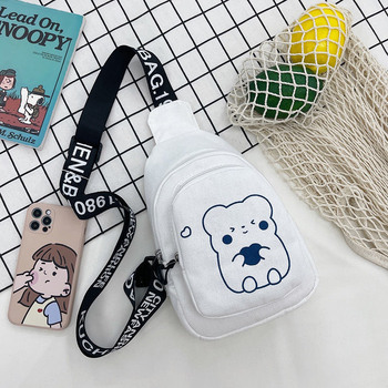 Geantă crossbody din pânză, căptușeală din pânză, închidere cu fermoar, stil mic pătrat, Primăvara 2018