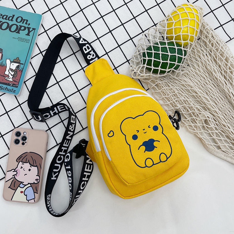 Geantă crossbody din pânză, căptușeală din pânză, închidere cu fermoar, stil mic pătrat, Primăvara 2018