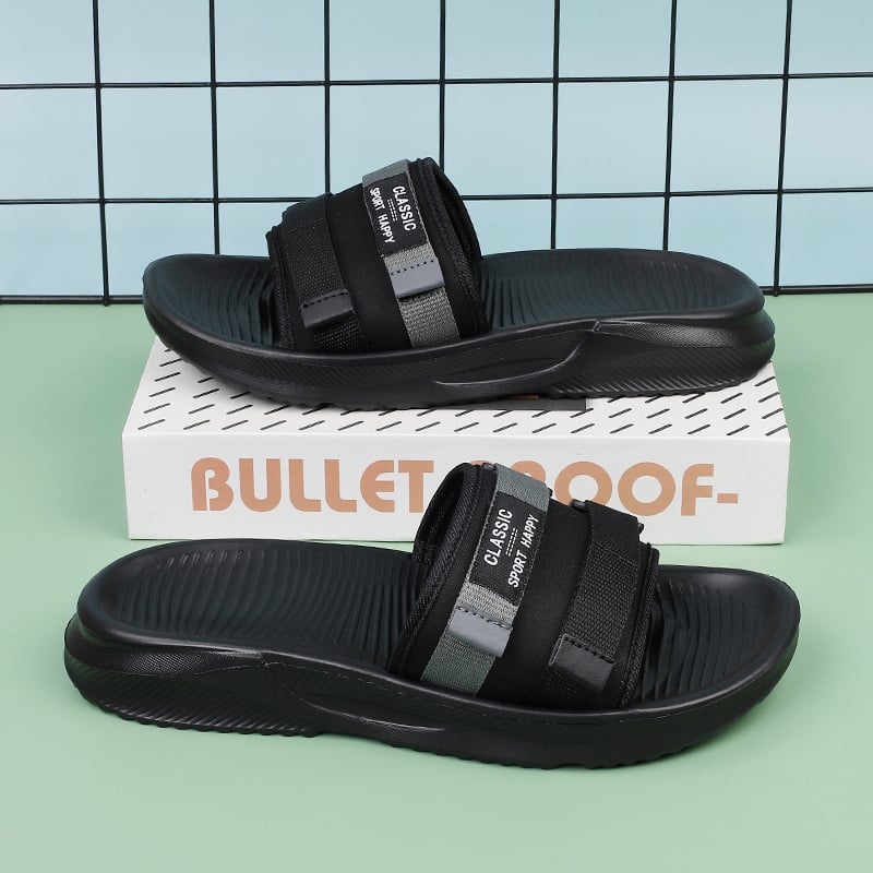 Мъжки джапанки, горна част: лента с подплата, EVA подметка, спортен стил, лято 2025