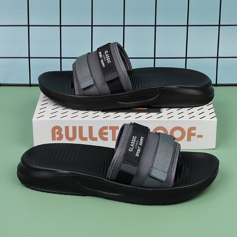 Мъжки джапанки, горна част: лента с подплата, EVA подметка, спортен стил, лято 2025