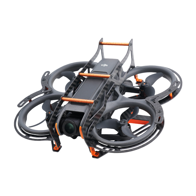 DJI Avata2 szénszálas védőburkolat, alumínium ötvözetes megerősítéssel, Modell 1484200, Kompatibilis: DJI Avata2, Logó nyomtatva