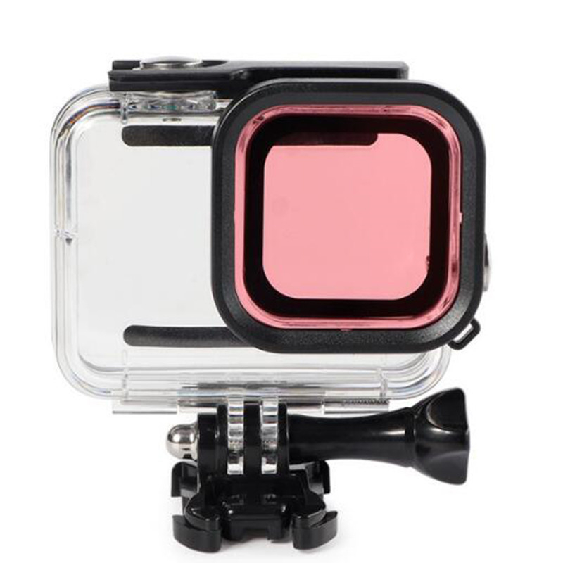 GoPro Hero8 филтър за водоустойчив корпус, пластмасова конструкция, за дълбоководолазно гмуркане, с печатно лого