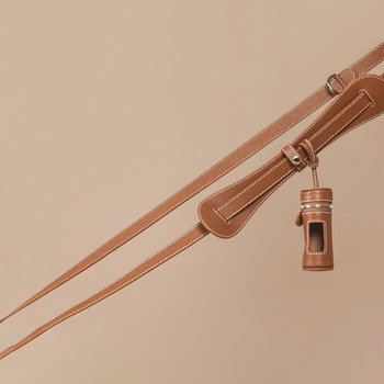 Bőrből készült háziállat ürülék-zacskó tartó, hordozható kültéri használatra, kompatibilis kutyákkal és macskákkal, a Hoshino Leather Goods márka, Shenzhen eredetű, szabványos vastagság