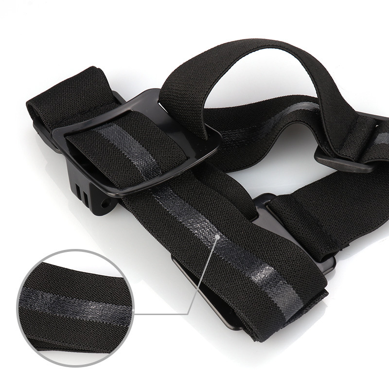 Държач за телефон на глава за GoPro и екшън камери – против приплъзване, включени три гумени ленти за глава, материал PC, съвместим с GoPro 7/8, Yi и DJI