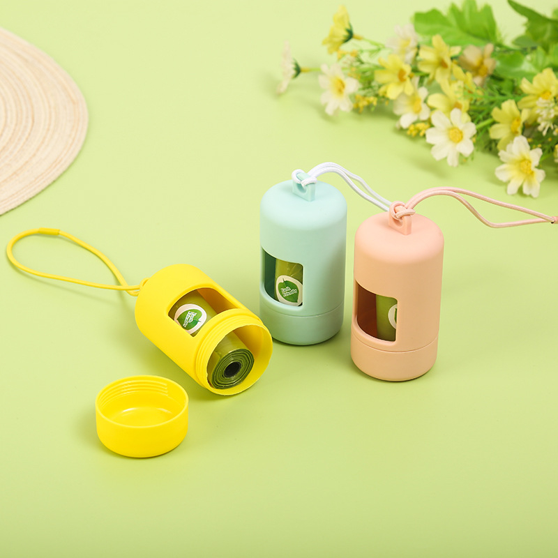 Dispenser pentru pungi de gunoi pentru animale de companie și cutie, din plastic, 500 de bucăți, origine Zhejiang, brand Quietly, etichetă privată licențiată